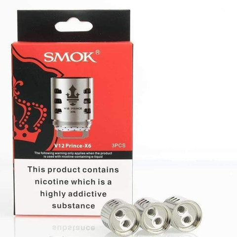 Shop Smok Tfv12 V12 Prince - X6 - 0.15 ohm - Coils - 3pack - Smok Tfv12 V12 Prince - X6 - 0.15 ohm - Coils - 3pack - Vape Blaze