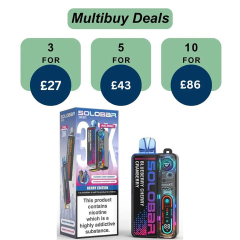 Shop Solo Bar 30K Prefilled Pod Vape Kit - Solo Bar 30K Prefilled Pod Vape Kit - Vape Blaze
