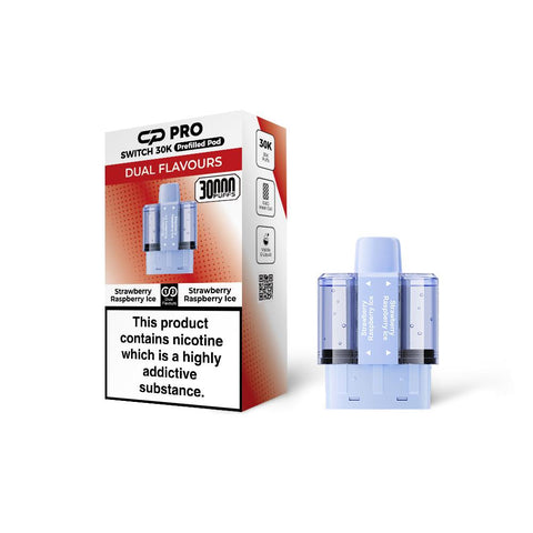 Shop Strawberry Raspberry Ice - CP Pro Switch 30k Prefilled Pods - CP Pro Switch 30k Prefilled Pods - Buy 1 Get 1 Free - Vape Blaze