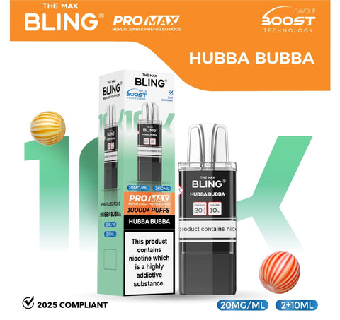 Shop The Bling 10k Pro Max Replacement Pods (BOX OF 5) - The Bling 10k Pro Max Replacement Pods (BOX OF 5) - Wholesale Price ! - Vape Blaze