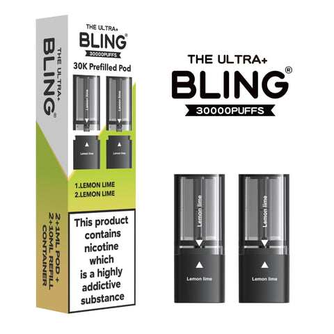 Shop The Bling Ultra Plus 30k Replacement Pods Box of 5 - The Bling Ultra Plus 30k Replacement Pods Box of 5 - Wholesale Price ! - Vape Blaze