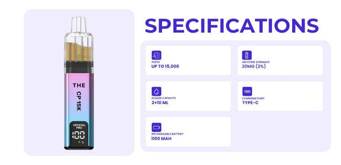 Shop The CP 15K by Crystal Pro 15000 puff Prefilled pod vape kit - The CP 15K by Crystal Pro 15000 puff Prefilled pod vape kit - Vape Blaze