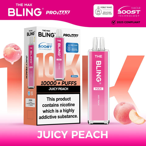 Shop The Crystal Bling Max 10000 Preffilled Vape Kit Box of 5 - The Crystal Bling Max 10000 Preffilled Vape Kit Box of 5 - Vape Blaze