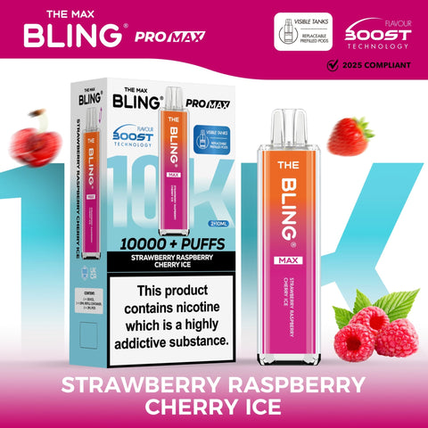 Shop The Crystal Bling Max 10000 Preffilled Vape Kit Box of 5 - The Crystal Bling Max 10000 Preffilled Vape Kit Box of 5 - Vape Blaze