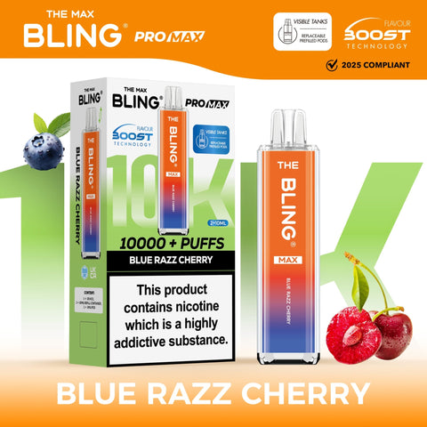 Shop The Crystal Bling Max 10000 Preffilled Vape Kit Box of 5 - The Crystal Bling Max 10000 Preffilled Vape Kit Box of 5 - Vape Blaze