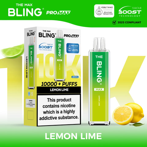 Shop The Crystal Bling Max 10000 Preffilled Vape Kit Box of 5 - The Crystal Bling Max 10000 Preffilled Vape Kit Box of 5 - Vape Blaze