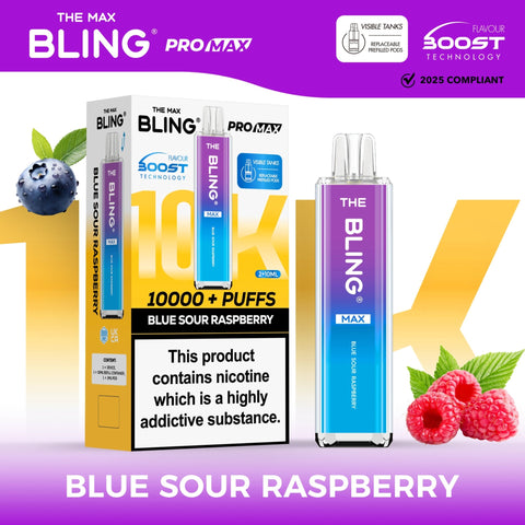 Shop The Crystal Bling Max 10000 Preffilled Vape Kit Box of 5 - The Crystal Bling Max 10000 Preffilled Vape Kit Box of 5 - Vape Blaze