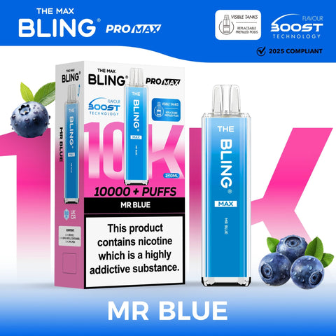Shop The Crystal Bling Max 10000 Preffilled Vape Kit Box of 5 - The Crystal Bling Max 10000 Preffilled Vape Kit Box of 5 - Vape Blaze