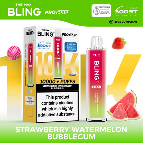 Shop The Crystal Bling Max 10000 Preffilled Vape Kit Box of 5 - The Crystal Bling Max 10000 Preffilled Vape Kit Box of 5 - Vape Blaze