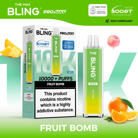 Shop The Crystal Bling Max 10000 Preffilled Vape Kit Box of 5 - The Crystal Bling Max 10000 Preffilled Vape Kit Box of 5 - Vape Blaze