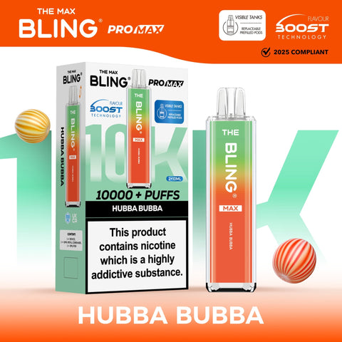 Shop The Crystal Bling Max 10000 Preffilled Vape Kit Box of 5 - The Crystal Bling Max 10000 Preffilled Vape Kit Box of 5 - Vape Blaze