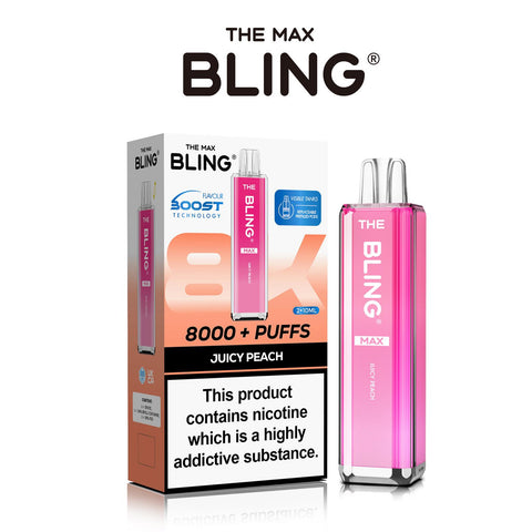 Shop The Crystal Bling Max 8000 Preffilled Vape Kit Box of 5 - The Crystal Bling Max 8000 Preffilled Vape Kit Box of 5 - Vape Blaze