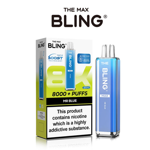 Shop The Crystal Bling Max 8000 Preffilled Vape Kit Box of 5 - The Crystal Bling Max 8000 Preffilled Vape Kit Box of 5 - Vape Blaze