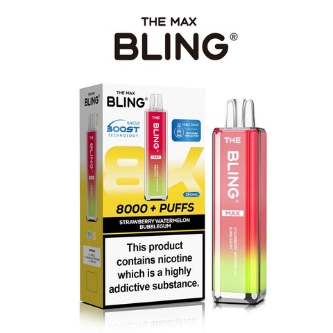 Shop The Crystal Bling Max 8000 Preffilled Vape Kit Box of 5 - The Crystal Bling Max 8000 Preffilled Vape Kit Box of 5 - Vape Blaze