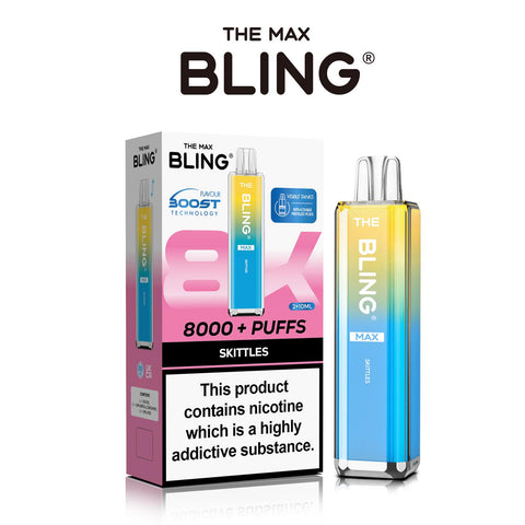 Shop The Crystal Bling Max 8000 Preffilled Vape Kit Box of 5 - The Crystal Bling Max 8000 Preffilled Vape Kit Box of 5 - Vape Blaze