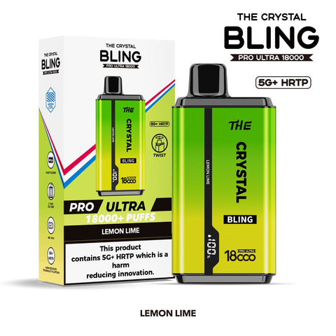 Shop The Crystal Bling Pro Ultra 18000 Disposable Vape Box of 5 - The Crystal Bling Pro Ultra 18000 Disposable Vape Box of 5 - Vape Blaze