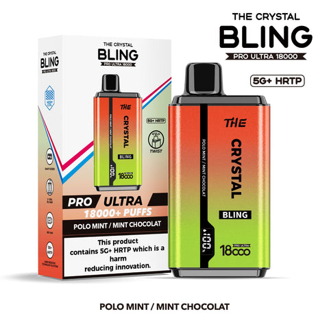 Shop The Crystal Bling Pro Ultra 18000 Disposable Vape Box of 5 - The Crystal Bling Pro Ultra 18000 Disposable Vape Box of 5 - Vape Blaze