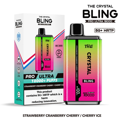 Shop The Crystal Bling Pro Ultra 18000 Disposable Vape Box of 5 - The Crystal Bling Pro Ultra 18000 Disposable Vape Box of 5 - Vape Blaze
