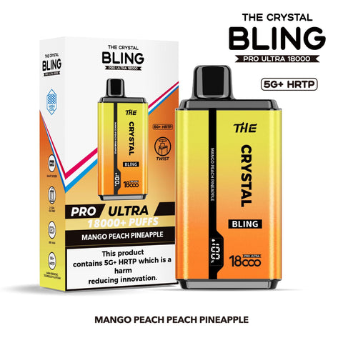 Shop The Crystal Bling Pro Ultra 18000 Disposable Vape Box of 5 - The Crystal Bling Pro Ultra 18000 Disposable Vape Box of 5 - Vape Blaze