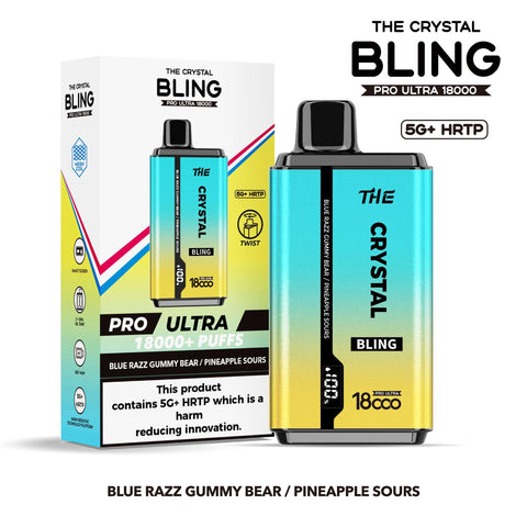 Shop The Crystal Bling Pro Ultra 18000 Disposable Vape Box of 5 - The Crystal Bling Pro Ultra 18000 Disposable Vape Box of 5 - Vape Blaze
