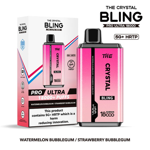 Shop The Crystal Bling Pro Ultra 18000 Disposable Vape Box of 5 - The Crystal Bling Pro Ultra 18000 Disposable Vape Box of 5 - Vape Blaze