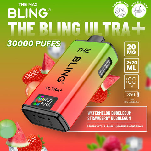 Shop The Crystal Bling Ultra Plus 30k Prefilled Vape Kit Box of 5 - The Crystal Bling Ultra Plus 30k Prefilled Vape Kit Box of 5 - Vape Blaze