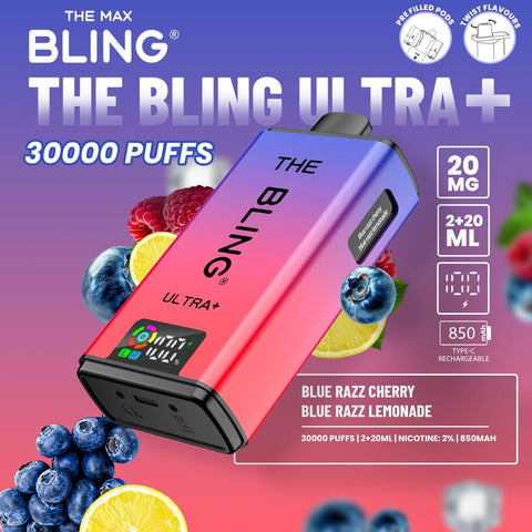 Shop The Crystal Bling Ultra Plus 30k Prefilled Vape Kit Box of 5 - The Crystal Bling Ultra Plus 30k Prefilled Vape Kit Box of 5 - Vape Blaze