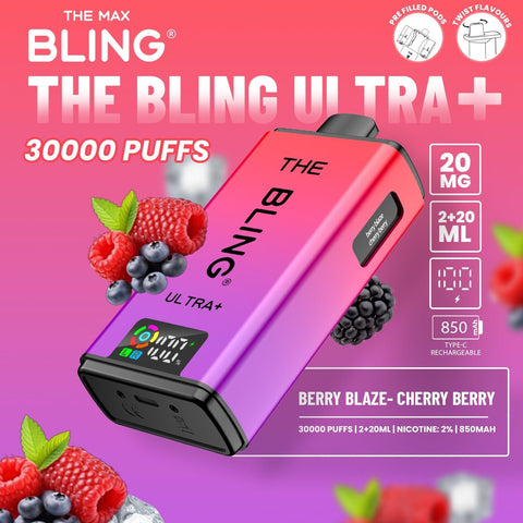 Shop The Crystal Bling Ultra Plus 30k Prefilled Vape Kit Box of 5 - The Crystal Bling Ultra Plus 30k Prefilled Vape Kit Box of 5 - Vape Blaze