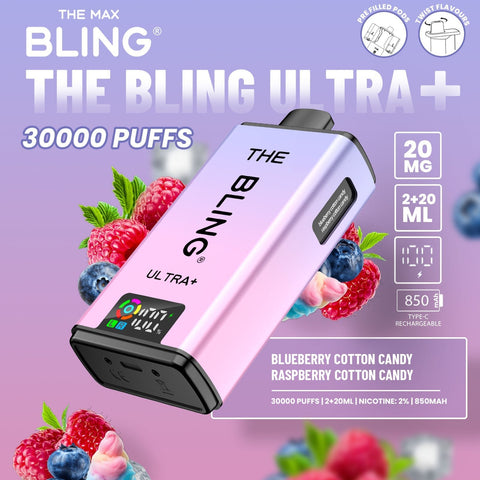 Shop The Crystal Bling Ultra Plus 30k Prefilled Vape Kit Box of 5 - The Crystal Bling Ultra Plus 30k Prefilled Vape Kit Box of 5 - Vape Blaze
