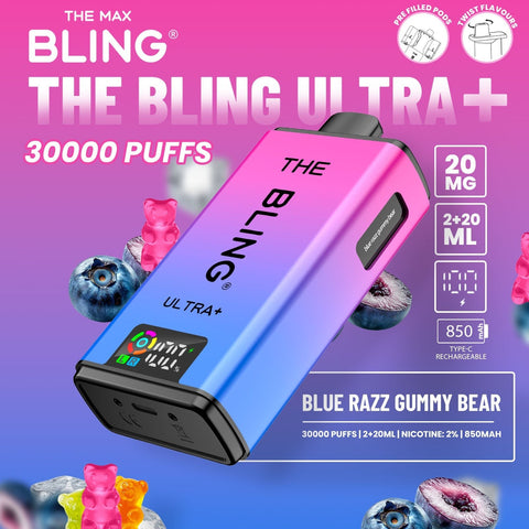 Shop The Crystal Bling Ultra Plus 30k Prefilled Vape Kit Box of 5 - The Crystal Bling Ultra Plus 30k Prefilled Vape Kit Box of 5 - Vape Blaze