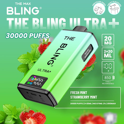 Shop The Crystal Bling Ultra Plus 30k Prefilled Vape Kit Box of 5 - The Crystal Bling Ultra Plus 30k Prefilled Vape Kit Box of 5 - Vape Blaze