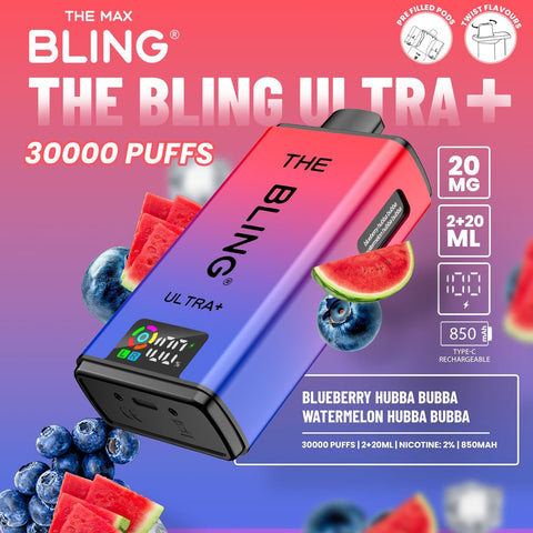 Shop The Crystal Bling Ultra Plus 30k Prefilled Vape Kit Box of 5 - The Crystal Bling Ultra Plus 30k Prefilled Vape Kit Box of 5 - Vape Blaze