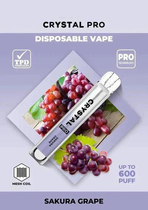 Shop The Crystal Pro 600 Disposable Vape Box of 10 - The Crystal Pro 600 Disposable Vape Box of 10 - Vape Blaze