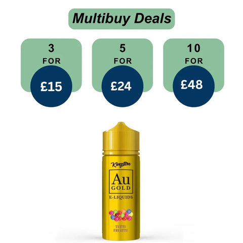 Shop Tutti Fruitti Kingston AU Gold 100ml E - liquid Shortfill - Tutti Fruitti Kingston AU Gold 100ml E - liquid Shortfill - Vape Blaze
