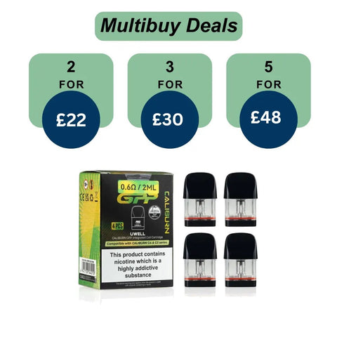 Shop Uwell Caliburn GPP Replacement Pods Pack of 4 - Uwell Caliburn GPP Replacement Pods Pack of 4 - Vape Blaze