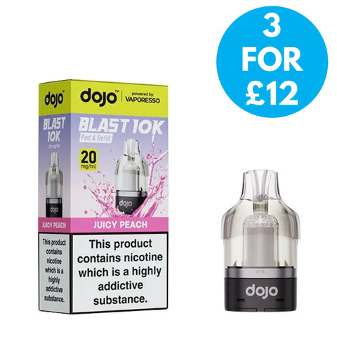 Shop Vaporesso Dojo Blast 10K/30K Prefilled Pods - Box of 5 - Vaporesso Dojo Blast 10K/30K Prefilled Pods - Box of 5 - Vape Blaze
