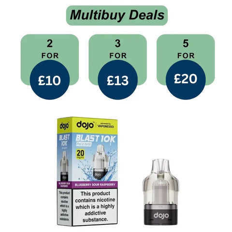 Shop Vaporesso Dojo Blast 10K/30K Prefilled Pods - Vaporesso Dojo Blast 10K/30K Prefilled Pods - Vape Blaze