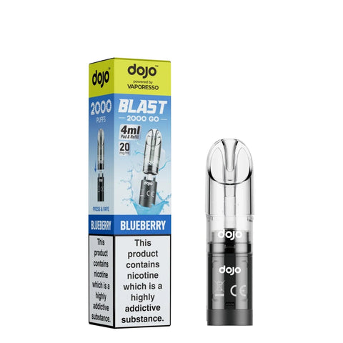 Shop Vaporesso Dojo Blast Go 2000 Prefilled Refill Pods - Vaporesso Dojo Blast Go 2000 Prefilled Refill Pods - Vape Blaze