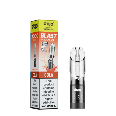 Shop Vaporesso Dojo Blast Go 2000 Prefilled Refill Pods - Vaporesso Dojo Blast Go 2000 Prefilled Refill Pods - Vape Blaze