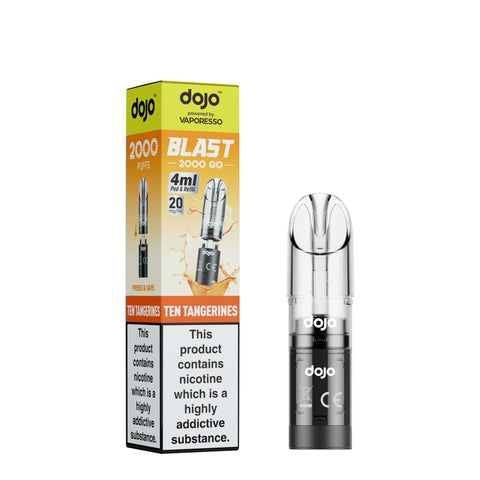 Shop Vaporesso Dojo Blast Go 2000 Prefilled Refill Pods - Vaporesso Dojo Blast Go 2000 Prefilled Refill Pods - Vape Blaze