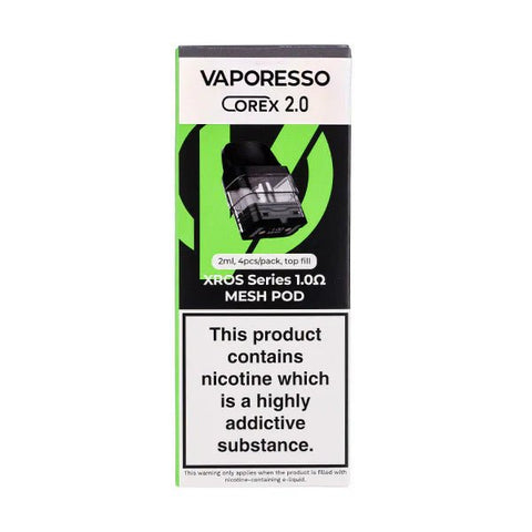 Shop Vaporesso XROS COREX 2.0 Replacement Pods - Pack of 4 - Vaporesso XROS COREX 2.0 Replacement Pods - Pack of 4 - Vape Blaze