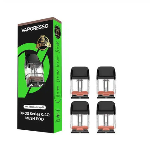 Shop Vaporesso XROS COREX 3.0 Replacement Pods - Pack of 4 - Vaporesso XROS COREX 3.0 Replacement Pods - Pack of 4 - Vape Blaze