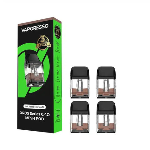 Shop Vaporesso XROS COREX 3.0 Replacement Pods - Pack of 4 - Vaporesso XROS COREX 3.0 Replacement Pods - Pack of 4 - Vape Blaze