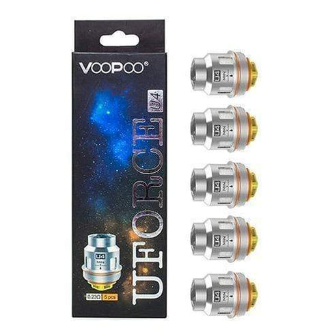 Shop Voopoo Uforce U4 - 0.23 ohm - Coils - Pack of 5 - Voopoo Uforce U4 - 0.23 ohm - Coils - Pack of 5 - Vape Blaze