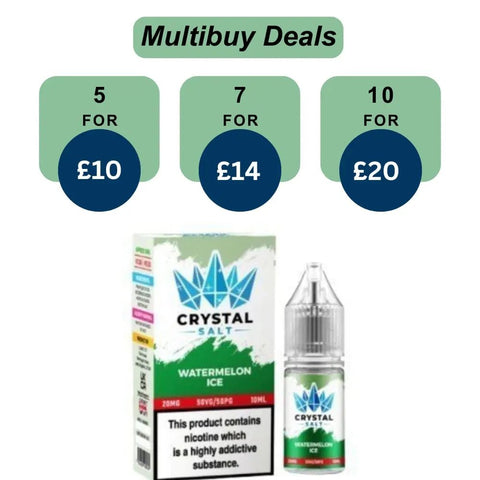 Shop WGA Crystal Salt Nic Salts 10ml E liquid - WGA Crystal Salt Nic Salts 10ml E liquid - Vape Blaze