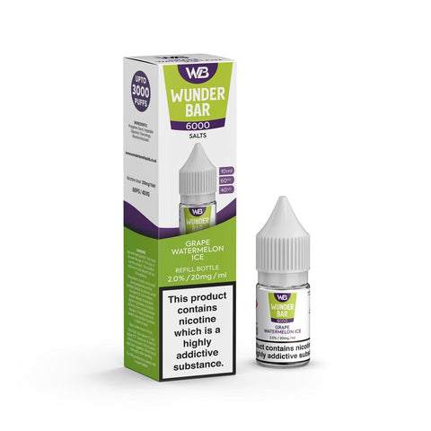 Shop Wundar Bar 6000 Nic Salt 10ml - Box of 10 - Wundar Bar 6000 Nic Salt 10ml - Box of 10 - Vape Blaze