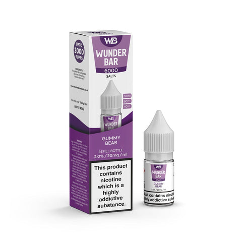 Shop Wundar Bar 6000 Nic Salt 10ml - Box of 10 - Wundar Bar 6000 Nic Salt 10ml - Box of 10 - Vape Blaze