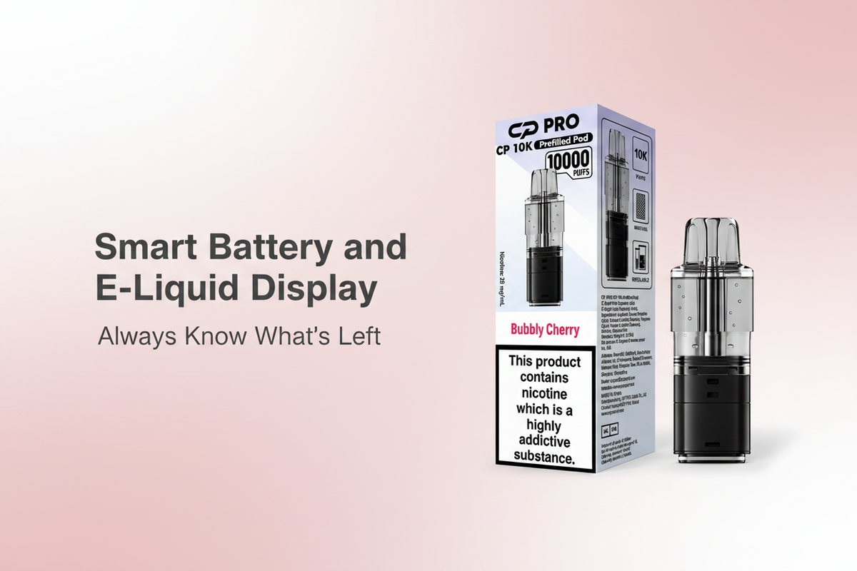 Smart Battery and E-Liquid Display