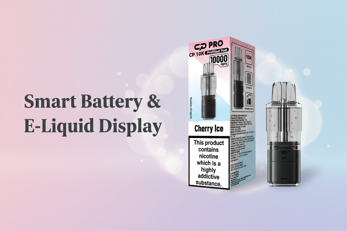 Smart Battery and E-Liquid Display