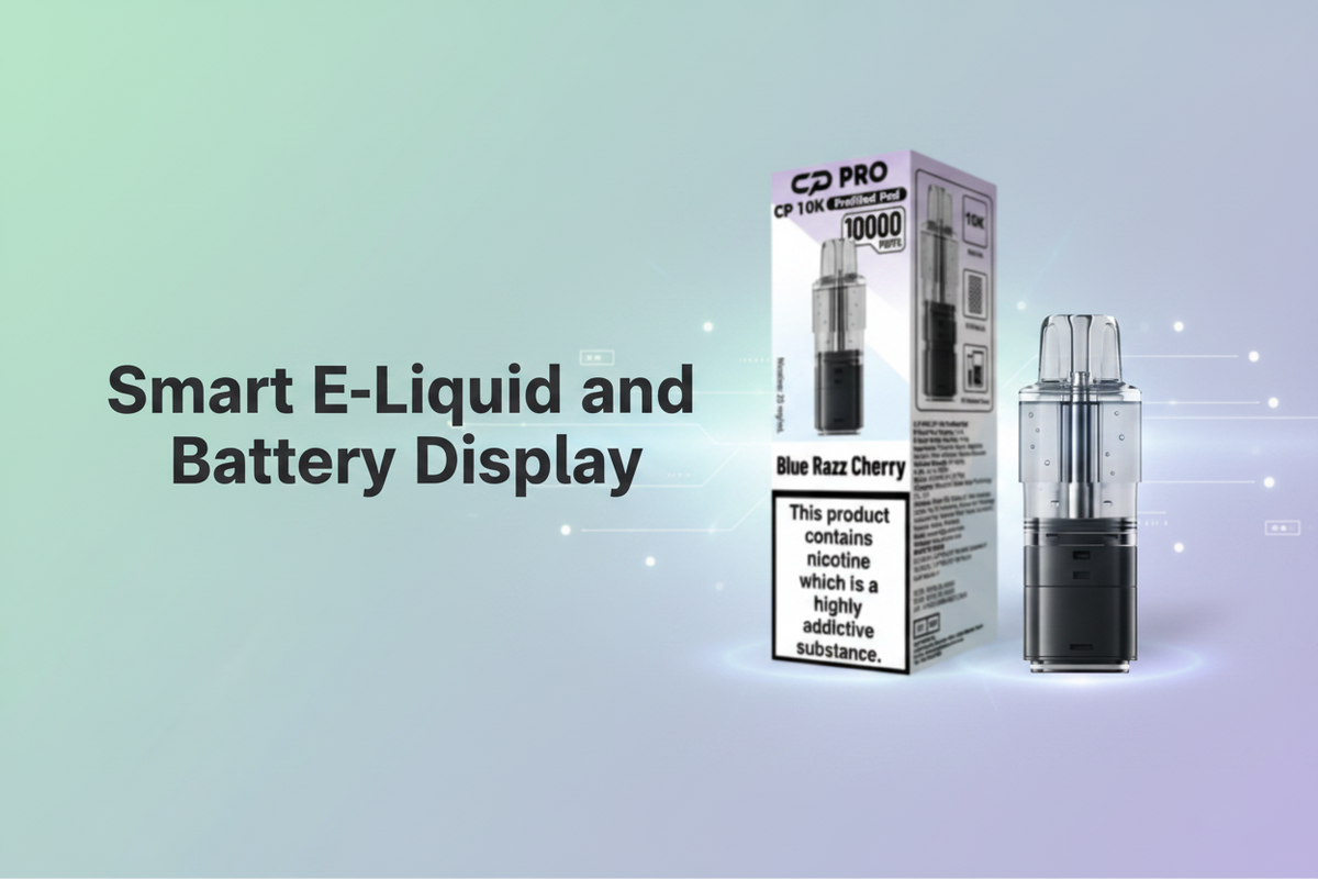 Smart E-Liquid and Battery Display